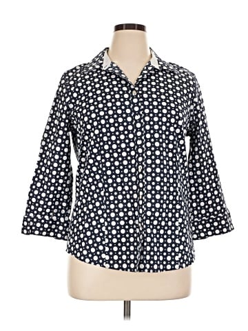 Talbots 3/4 Sleeve Button-Down Shirt (view 1)