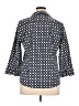 Talbots Polka Dots Blue 3/4 Sleeve Button-Down Shirt Size 16 - photo 2