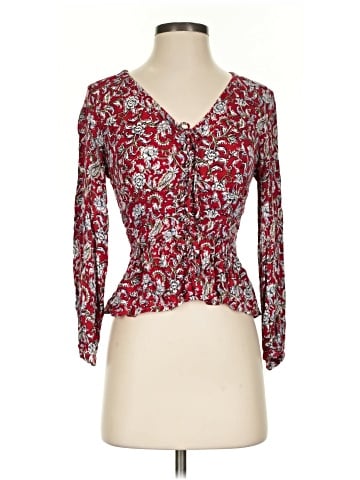 Feathers 3/4 Sleeve Blouse (view 1)