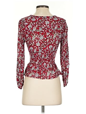 Feathers 3/4 Sleeve Blouse (view 2)