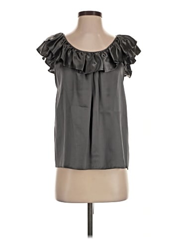 7 For All Mankind Sleeveless Silk Top (view 1)