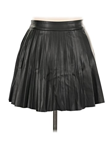 MNG Faux Leather Skirt (view 1)