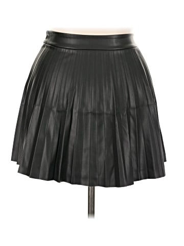 MNG Faux Leather Skirt (view 2)
