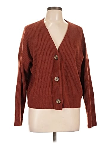 Madewell Cameron Ribbed Cardigan Sweater in Coziest Yarn (view 1)