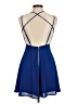 Forever 21 100% Polyester Solid Blue Cocktail Dress Size M - photo 2