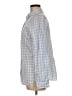 Jaclyn Smith 100% Cotton Checkered-gingham Blue Long Sleeve Button-Down Shirt Size M - photo 5