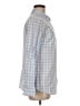 Jaclyn Smith 100% Cotton Checkered-gingham Blue Long Sleeve Button-Down Shirt Size M - photo 4