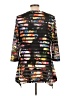 Pleats Collection 100% Polyester Black 3/4 Sleeve Top Size L - photo 2