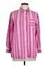Tommy Bahama Stripes Pink Long Sleeve Button-Down Shirt Size L - photo 1