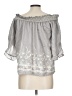 Moon River Gray 3/4 Sleeve Blouse Size L - photo 2