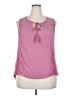 Olivia Sky Pink Sleeveless Blouse Size 2X - photo 1