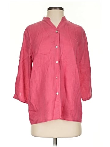 Jillian Jones 3/4 Sleeve Button-Down Shirt (view 1)