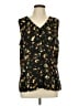 CAbi 100% Polyester Black Sleeveless Blouse Size L - photo 1