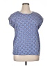Basic Editions 100% Polyester Blue Short Sleeve Top Size XL - photo 1