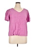 Elle 100% Lyocell Pink Short Sleeve Top Size XL - photo 1