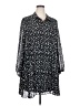 Nine West 100% Polyester Print Black Casual Dress Size XXL - photo 1