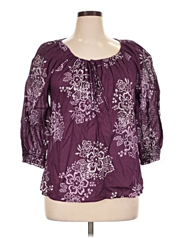 Ann Taylor LOFT 3/4 Sleeve Blouse (view 1)