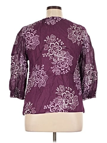 Ann Taylor LOFT 3/4 Sleeve Blouse (view 2)