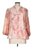 Fred David Tie-dye Pink 3/4 Sleeve Blouse Size L - photo 1
