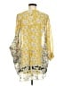 CAbi 100% Polyester Yellow 3/4 Sleeve Blouse Size M - photo 2