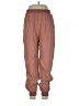 Lost April 100% Viscose Solid Brown Casual Pants Size L - photo 1