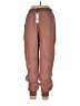 Lost April 100% Viscose Solid Brown Casual Pants Size L - photo 2
