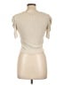 Almost Famous Ivory Short Sleeve Top Size L - photo 2