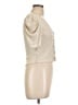 Almost Famous Ivory Short Sleeve Top Size L - photo 4
