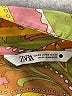 Zara Paisley Orange 3/4 Sleeve Blouse Size XS - photo 7