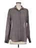 Noir 100% Polyester Gray Long Sleeve Blouse Size M - photo 1