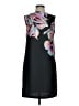 Ann Taylor LOFT 100% Polyester Graphic Black Cocktail Dress Size 4 - photo 1
