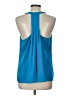 Banana Republic 100% Polyester Blue Sleeveless Blouse Size Lg Petite - photo 2