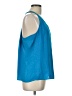 Banana Republic 100% Polyester Blue Sleeveless Blouse Size Lg Petite - photo 4