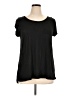 August Silk 100% Rayon Black Short Sleeve Top Size XL - photo 1