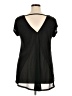August Silk 100% Rayon Black Short Sleeve Top Size XL - photo 2