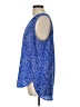 Pleione 100% Polyester Blue Sleeveless Blouse Size L - photo 5
