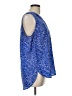 Pleione 100% Polyester Blue Sleeveless Blouse Size L - photo 4