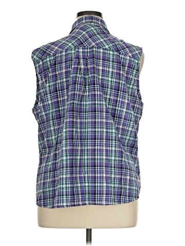 Jennifer Lauren Sleeveless Button-Down Shirt (view 2)