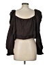 Gianni Bini Brown Long Sleeve Blouse Size L - photo 2