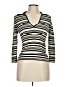 Trina Turk Stripes Ivory Cardigan Size M - photo 1