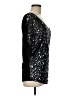 Remain 100% Viscose Stars Black Silver Short Sleeve Top Size M - photo 4