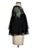 Kaari Blue 100% Polyester Black 3/4 Sleeve Blouse Size S - photo 4