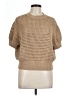 Ann Taylor Solid Tan Short Sleeve Top Size L - photo 1