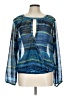 Valerie Stevens 100% Polyester Blue Long Sleeve Blouse Size L - photo 1