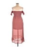 Listicle 100% Polyester Burgundy Casual Dress Size L - photo 2