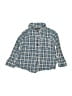 Tea 100% Cotton Plaid Teal Long Sleeve Button-Down Shirt Size 12-18 mo - photo 1