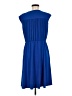NY Collection Solid Blue Cocktail Dress Size M - photo 2