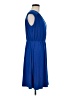 NY Collection Solid Blue Cocktail Dress Size M - photo 4
