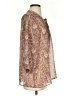 Bellatrix 100% Polyester Brown 3/4 Sleeve Blouse Size XS - photo 4