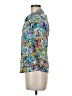 Christopher & Banks 100% Polyester Floral Blue 3/4 Sleeve Blouse Size M (petite) - photo 5